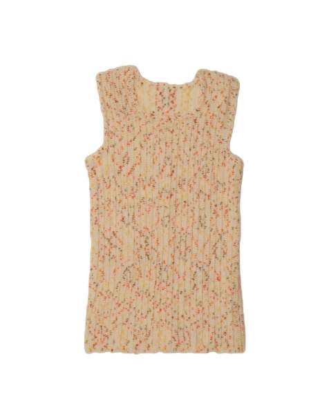 Vintage Vest Tank Top UK 4 XS In Off In White Flecked - view 1