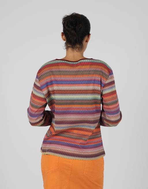 Vintage Vicky M woven top in multi colured, 2 of 4