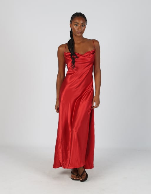 Vintage Victoria's Secret M formal dress in red