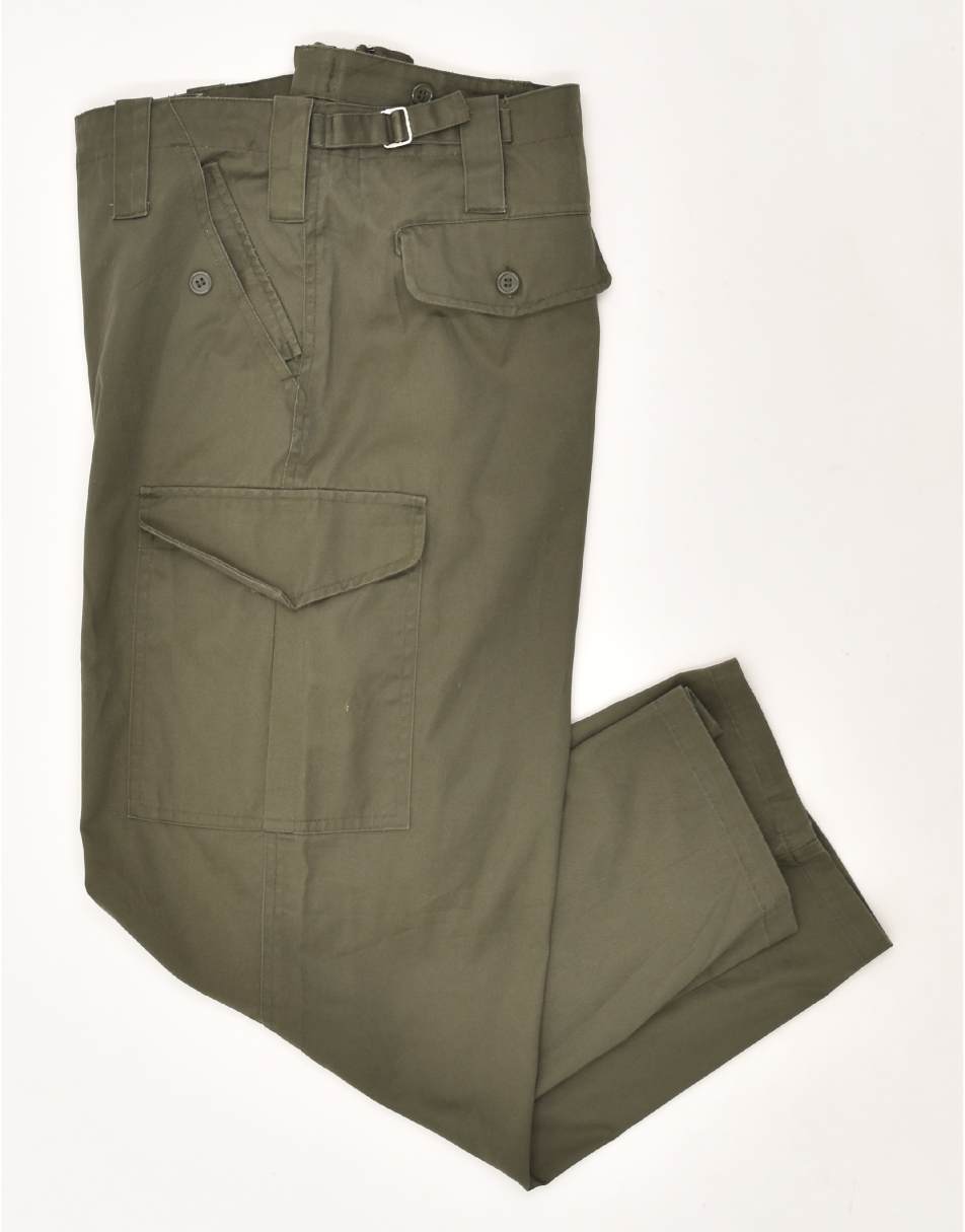 Vintage Vintage Size 3XL Straight Cargo Trousers in Khaki 0