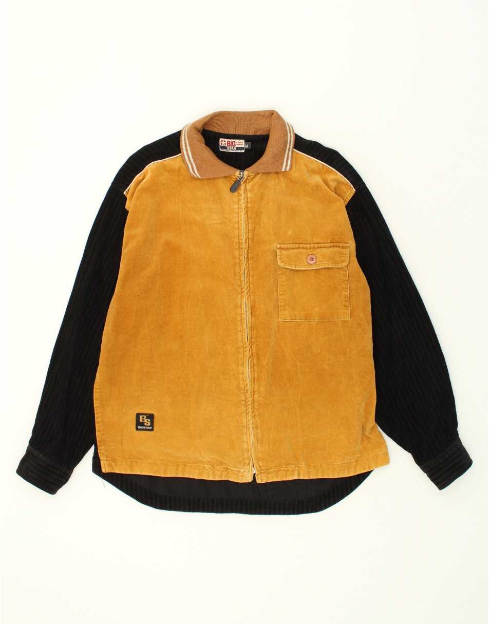 Vintage Vintage Size M Colourblock Bomber Jacket in Yellow