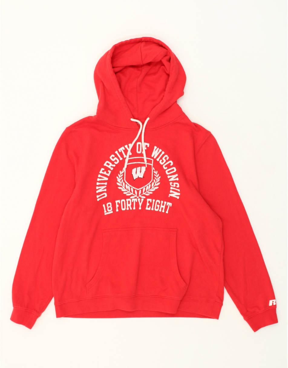 Vintage Vintage Size M Graphic Hoodie Jumper in Red