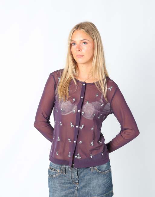 Vintage Vivien Caron 8 cami in purple