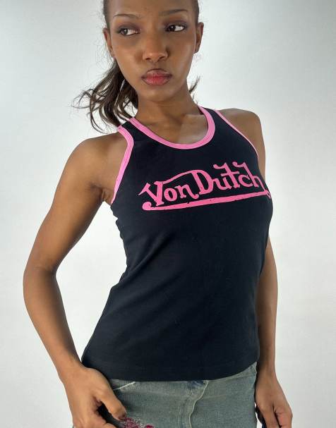 Vintage Von dutch tank in black - view 1