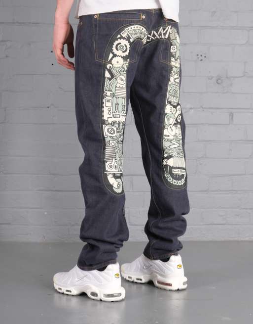 Vintage W32 L32 Evisu Jeans in Blue Denim | ASOS
