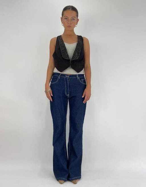 Vintage waistcoat in dark brown