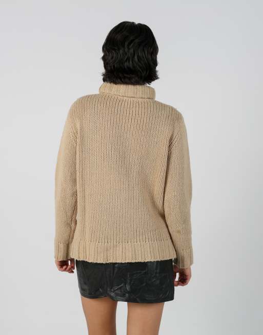 Vintage Wan Li M knitted jumper in beige, 2 of 4