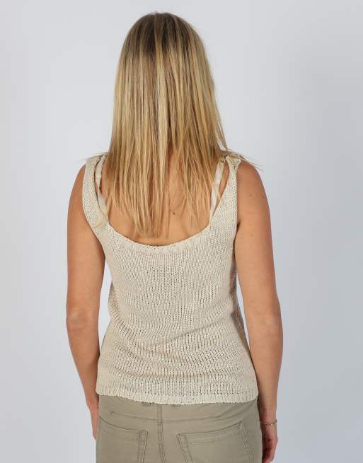 Vintage Wear Collection M woven top in beige, 2 of 4