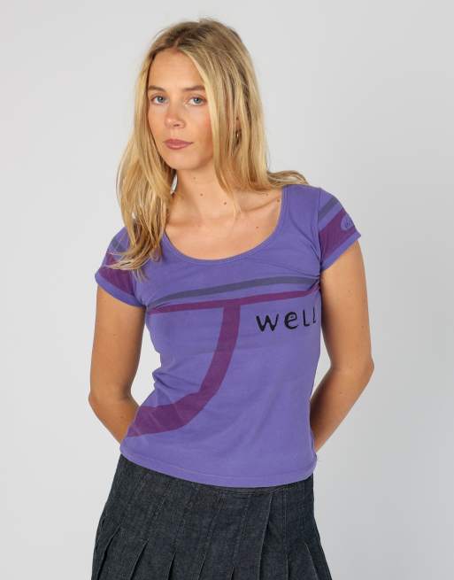 Vintage Wewell S baby tee in purple