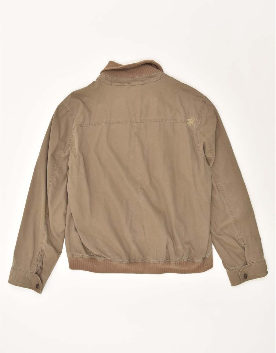 Vintage White Stuff Size XL Bomber Jacket in Brown 0