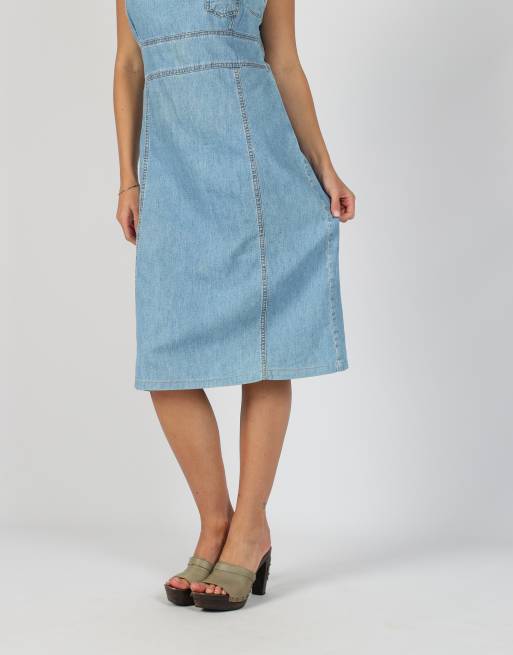 Vintage Wild Jeans M denim midi dress in light blue, 3 of 4