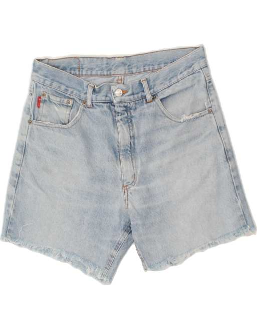 Vintage Wild Jeans Size M Graphic Denim Shorts in Blue