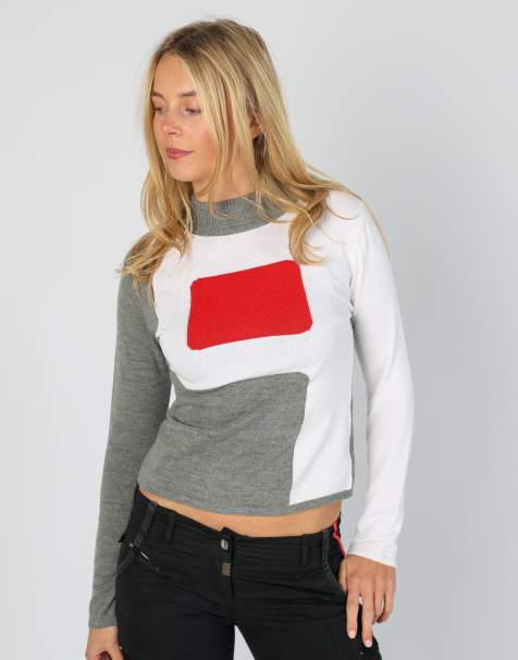 Vintage Wild S knitted jumper in grey - view 1