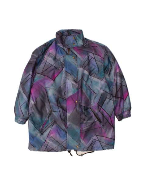 Vintage Windbreaker Coat EU 46 XL In Multicoloured Patchwork - view 1
