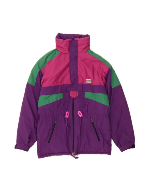 Vintage Windbreaker Coat It 52 XL In Purple Colourblock