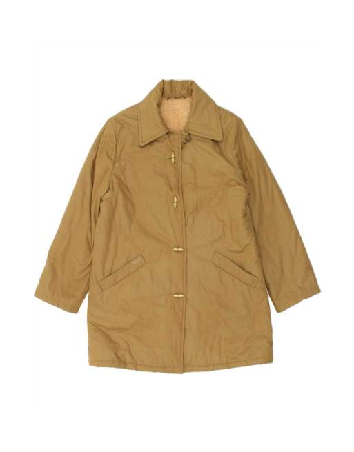 Vintage Windbreaker Coat UK 16 Large In Beige