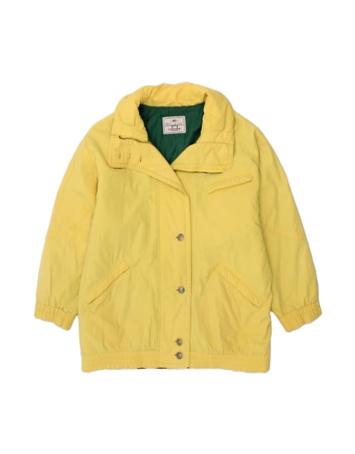 Vintage Windbreaker Coat UK 22 3XL In Yellow