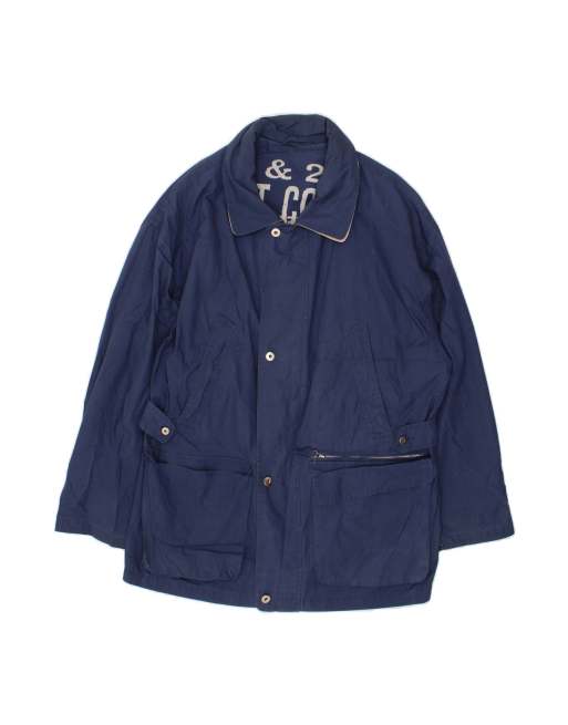 Vintage Windbreaker Coat UK 42 XL In Blue