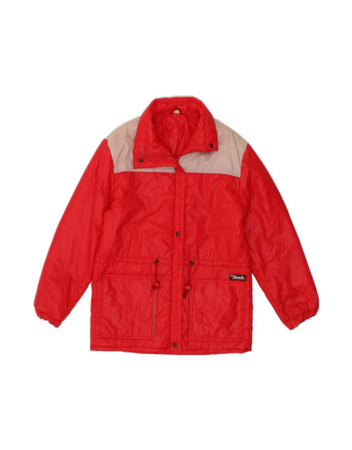 Vintage Windbreaker Jacket It 46 Large In Red Colourblock