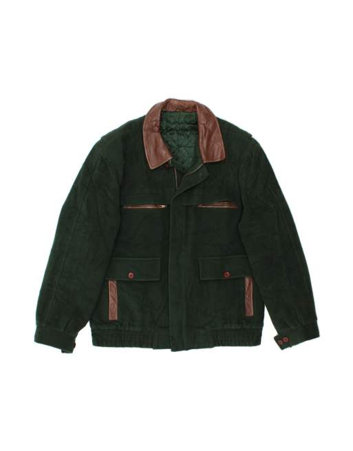 Vintage Windbreaker Jacket It 50 XL In Green