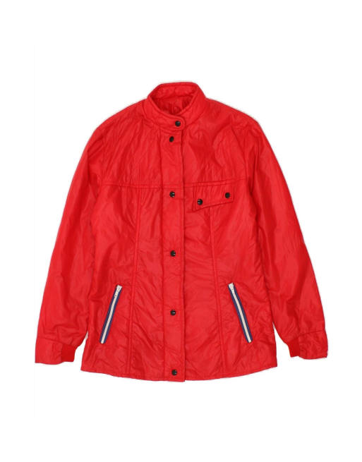 Vintage Windbreaker Jacket UK 12 Medium In Red