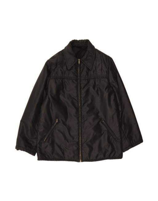 Vintage Windbreaker Jacket UK 38 Medium In Black