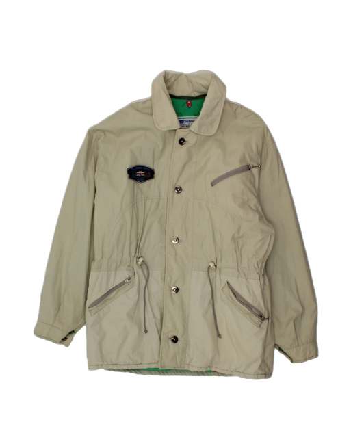 Vintage Windbreaker Jacket UK 40 Large In Beige