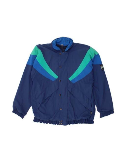 Vintage Windbreaker Jacket UK 40 Large In Blue Colourblock