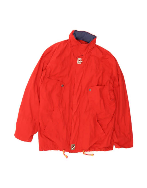 Vintage Windbreaker Jacket UK 40 Large In Red