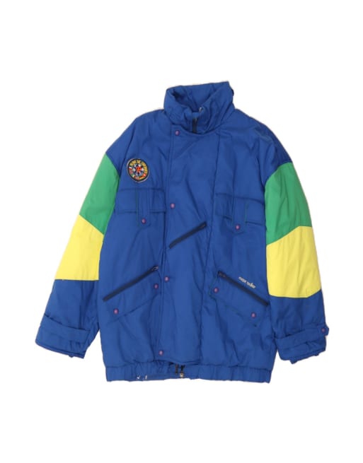 Vintage Windbreaker Jacket UK 42 XL In Blue Colourblock