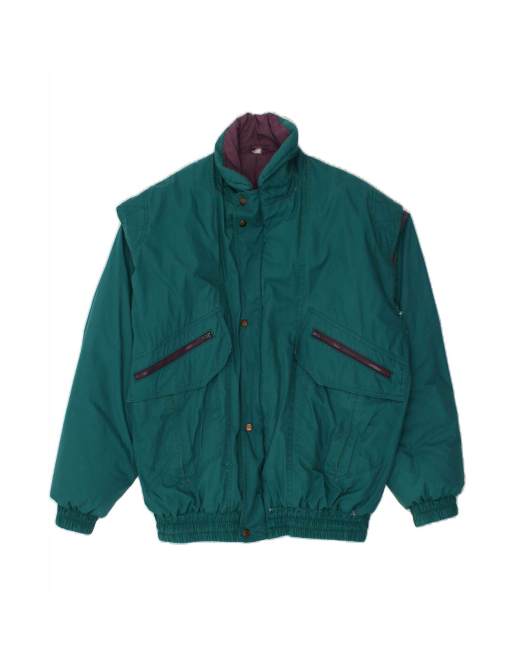 Vintage Windbreaker Jacket UK 44 2XL In Green