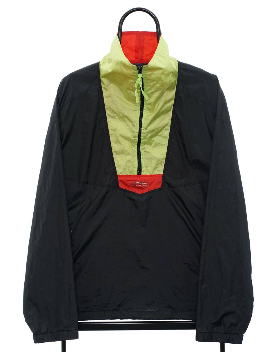 Vintage Windgear Size M Jacket Quarter Zip In Black