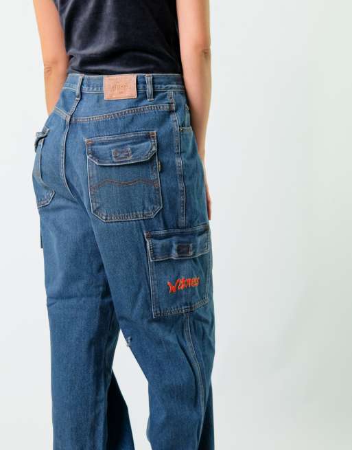 Vintage Witness 34x30 Denim Carpenter Baggy Jeans Blue