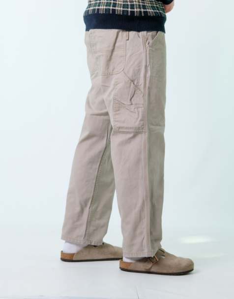 Vintage Wolverine 36x30 Canvas Carpenter Baggy Jeans Tan - view 1