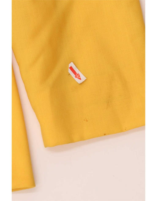 Vintage Womens 1 Button Blazer Jacket IT46 Large Yellow Wool, 3 of 4