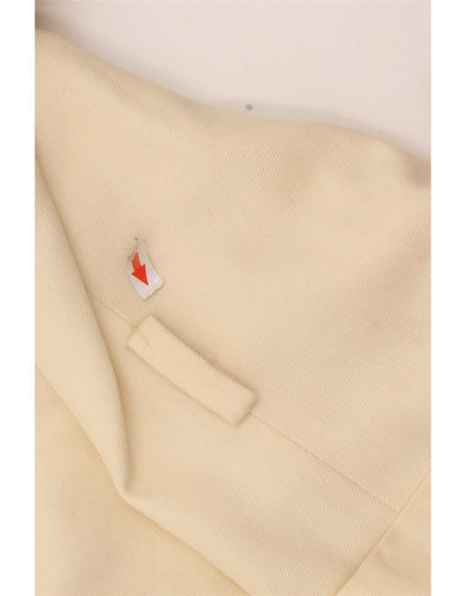 Vintage Womens 3 Button Blazer Jacket IT 46 Large Off White, 4 of 4