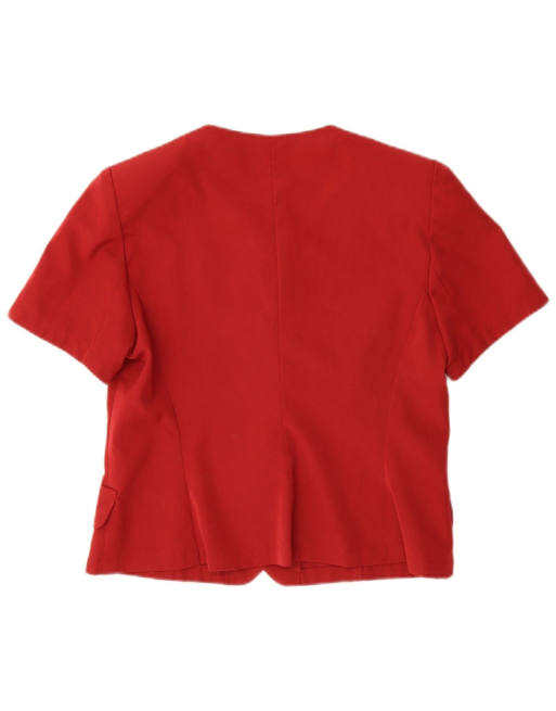 Vintage Womens 5 Button 2 Piece Skirt Set UK 12 Medium W30 Red, 3 of 4