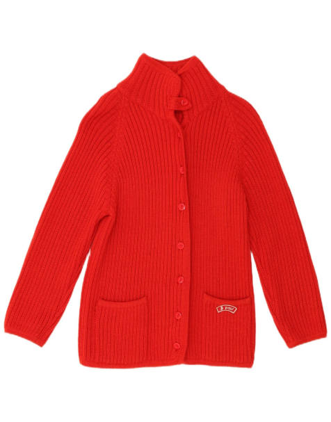 Vintage Womens Cardigan Sweater UK 10 Small Red Wool - view 1