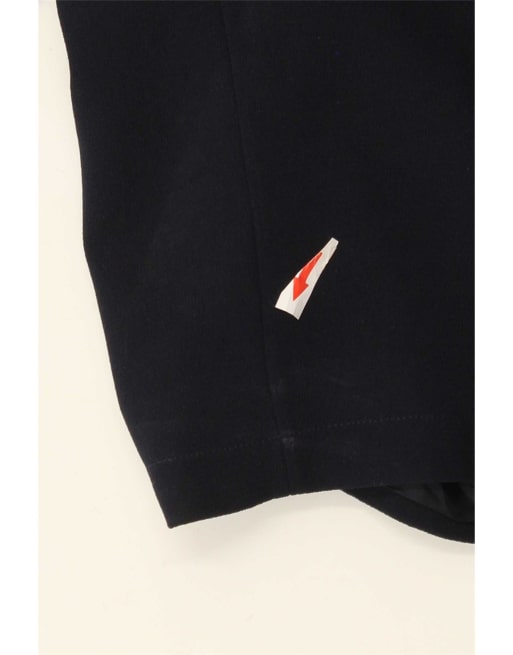 Vintage Womens Open Bolero Jacket UK 18 XL Navy Blue Polyester, 4 of 4