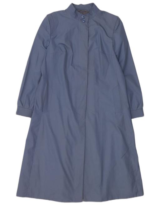 Vintage Womens Overcoat IT 42 Medium Blue, 1 of 4