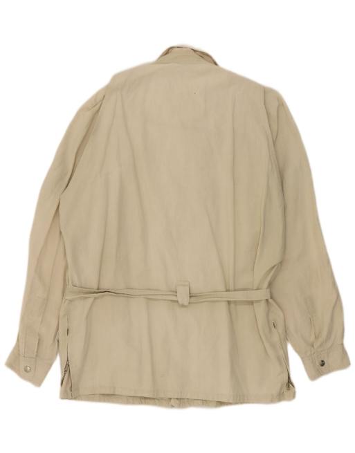 Vintage Womens Utility Jacket UK 16 Large Beige, 3 of 4