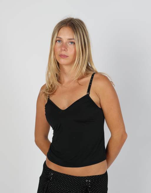 Vintage Wonderbra S cami in black