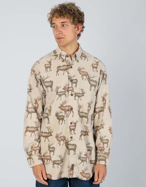 Vintage Woolrich l long sleeve shirt in beige