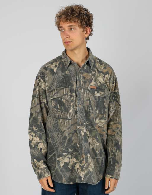 Vintage Woolrich l long sleeve shirt in dark green