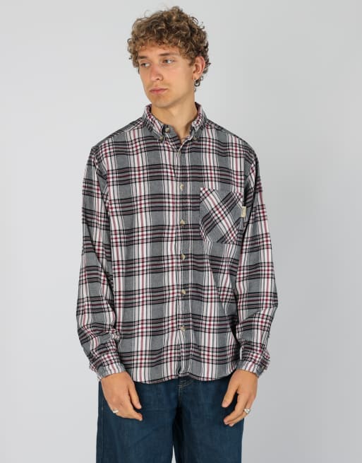 Vintage Woolrich l long sleeve shirt in navy blue