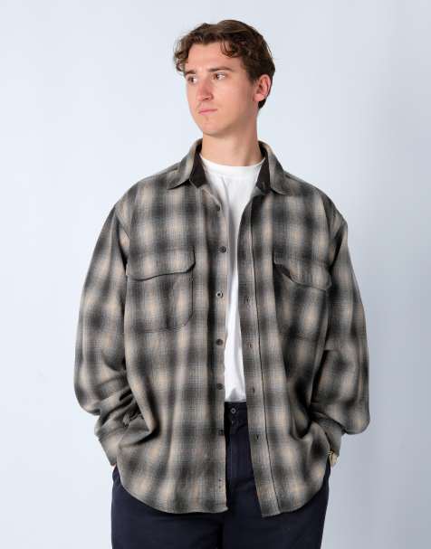 Vintage Woolrich XL Long Sleeve Shirt Dark Green - view 1