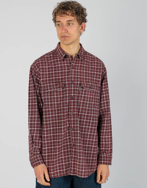 Vintage Woolrich xl long sleeve shirt in burgundy red