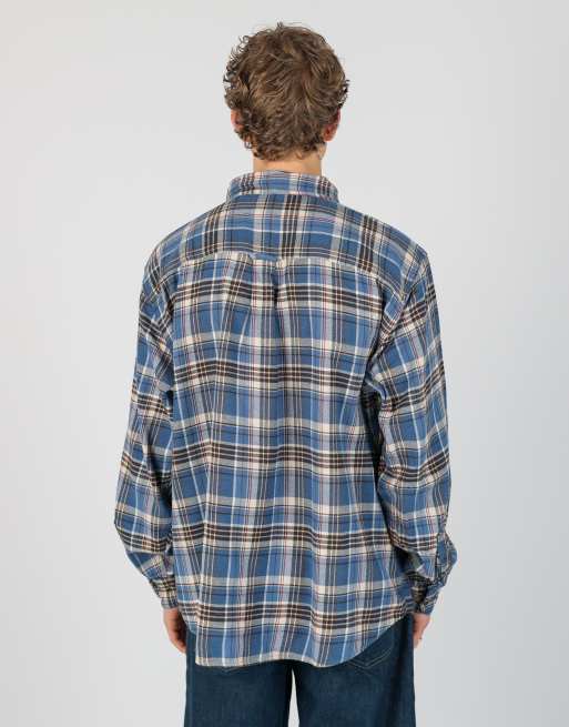 Vintage Woolrich xxl long sleeve shirt in blue, 3 of 4