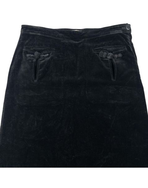 Vintage Workshop Yohji Yamamoto Velour Skirt Size W28 - view 1