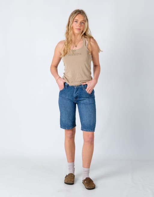 Vintage Wrangler 26x20 Denim Jorts Shorts Blue